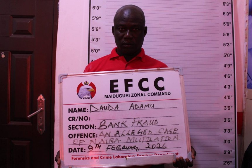 EFCC Arrests Three for Suspected Naira Mutilation in Maiduguri (Photos)